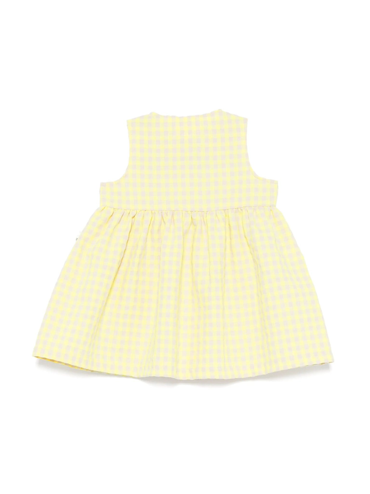 VESTITO A QUADRI GIALLO TEDDY & MINOU - Angel Luxury