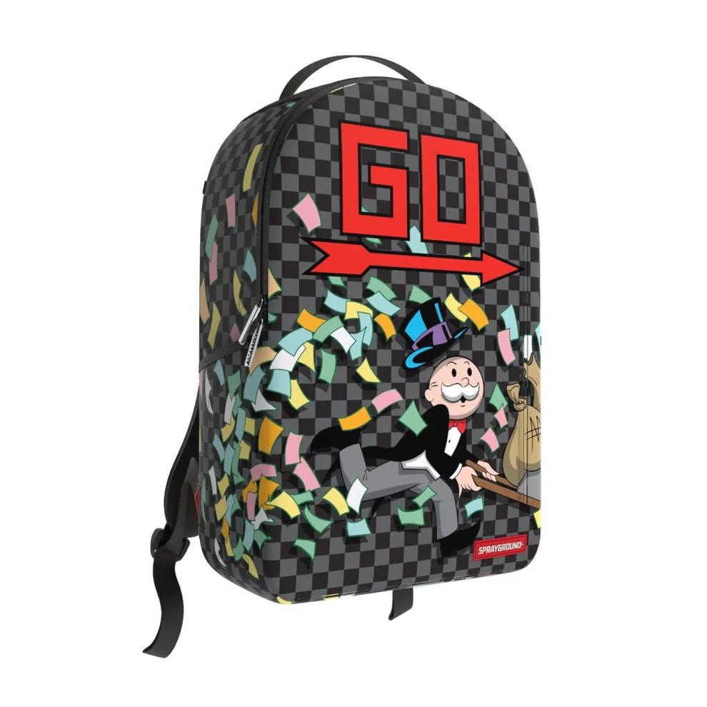 ZAINO MONOPOLY WHEEL BARREL SPRAYGROUND - Angel Luxury