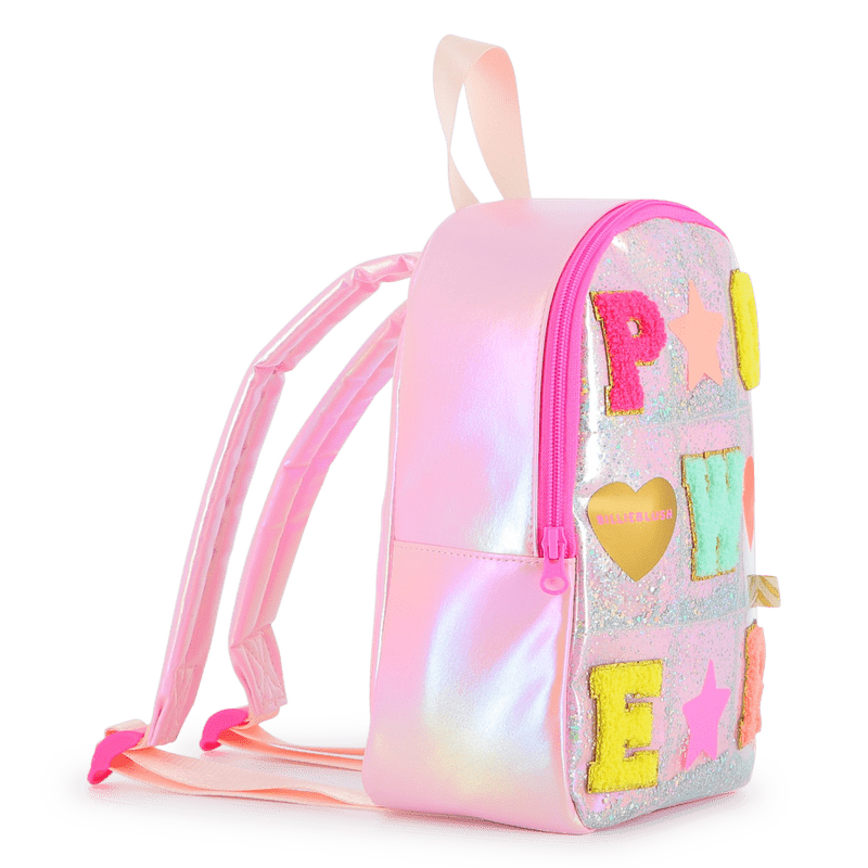 ZAINO ROSA CON SCRITTA POWER BILLIEBLUSH - Angel Luxury