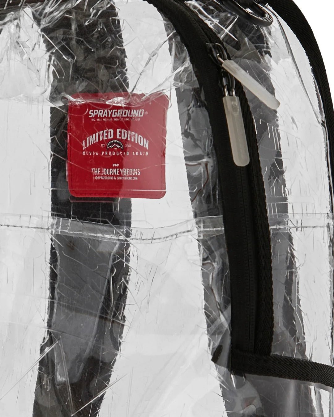 ZAINO TRASPARENTE CON GRAFFITI IN RILIEVO SPRAYGROUND - Angel Luxury